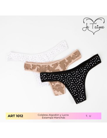 Colaless alg y lycra Pack x3 - JE TAIME