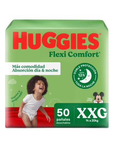PAÑALES HUGGIES FLEXY CONFOR AHORRO XXG X 50 HUGGIES