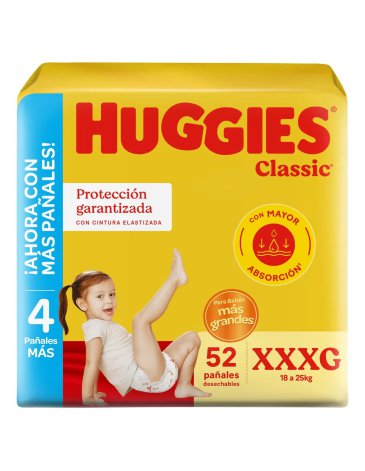 Pañales HUGGIES CLASS AHORRO XXXG X 52 HUGGIES
