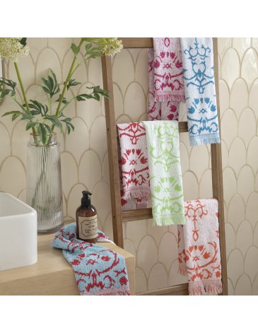 Toallita Algodon 30x56 cm Jacquard con Flecos JEAN CARTIER