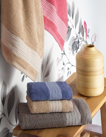 Toallón Liso con Guarda Ratier en Contraste | Línea Luke 450 grs/m² JEAN CARTIER