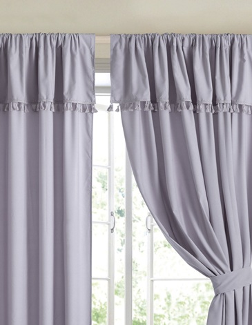 Juego de cortinas de ambiente con bandeaux con borlas decorativas y agarraderas JEAN CARTIER
