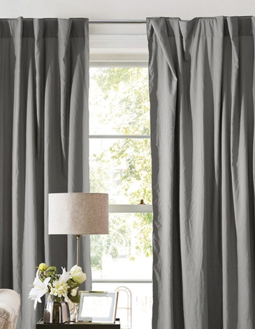 Venta por Mayor y Catalogo Juego de cortinas de ambiente y dormitorio de símil tusor con presillas escondidas en reverso JEAN CARTIER