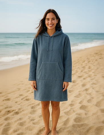 Buzo Playero Gigante Con Capucha Y Bolsillo | Línea Ocean JEAN CARTIER