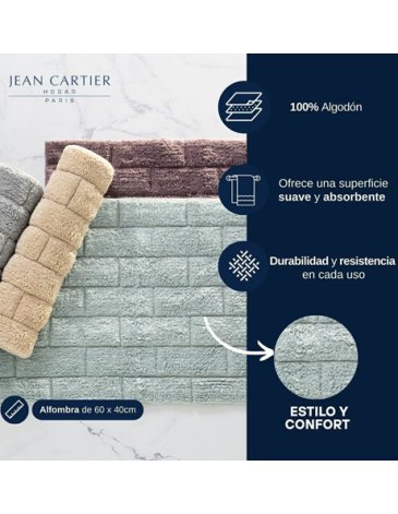 Venta por Mayor y Catalogo Alfombra de baño jacquard. ¡100% ALGODÓN! JEAN CARTIER