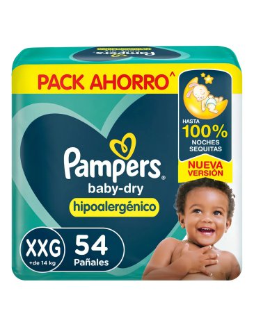 Pañales Pampers BABY-DRY Xxg x 54 PAMPERS