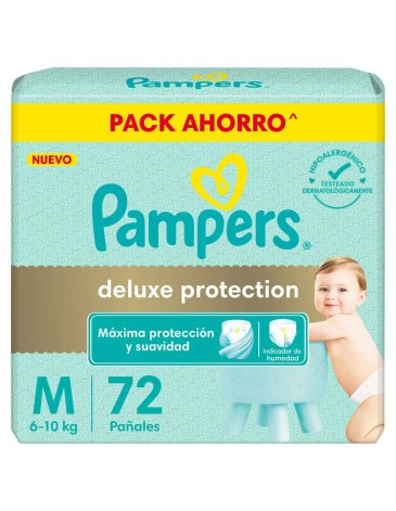 Pañales pampers deluxe talle M X 72  PAMPERS