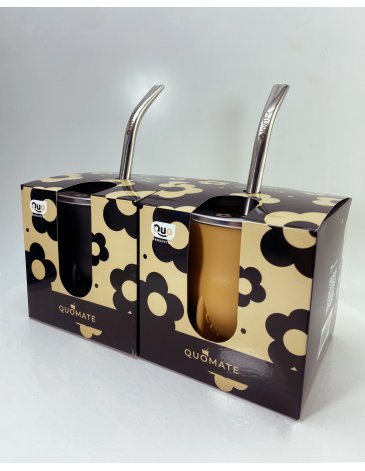 Mate con bombilla grabada - QUO