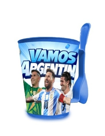 Vaso afa mug con cuchara ARGENTINA MUNDIAL QUO