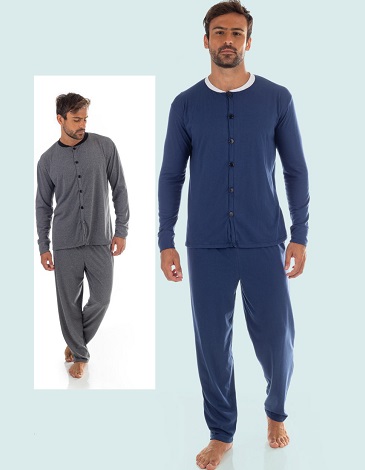 Pijama hombre abotonado T48/54 MARIENE