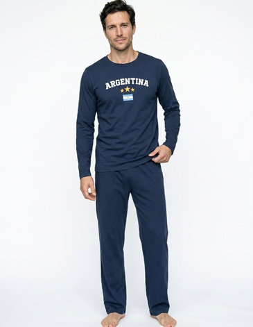 Pijama algodon y lycra T48/54 Argentina Mundial MARIENE