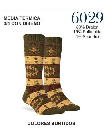 Medias termicas - X 6 unid - HOMBRE - ANTARTIDA