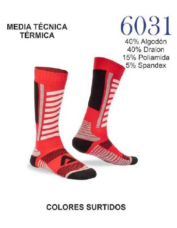 Medias Termica X6 unid HOMBRE - ANTARTIDA
