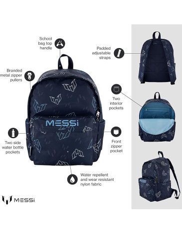Mochila DARK BLUE 17'' - MESSI COLLECTIONS