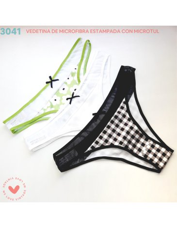 Vedetina microfibra Pack x3 - VINTAGE