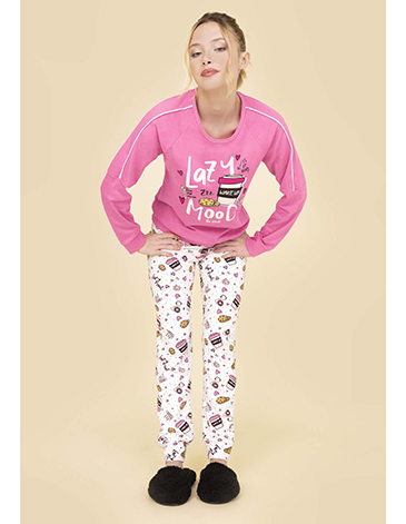 Pijama dama Lazy Mood TS/XL PINK