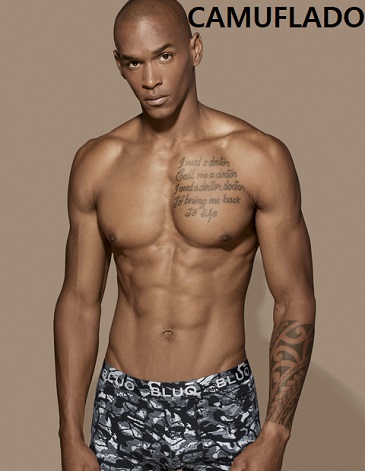 Boxer alg y lycra estampado TS/XXL - BLUO