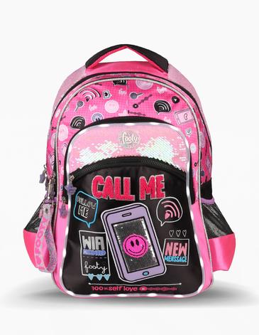 Venta por Mayor y Catalogo Mochila Espalda con luz led 18'' Pulgadas FOOTY