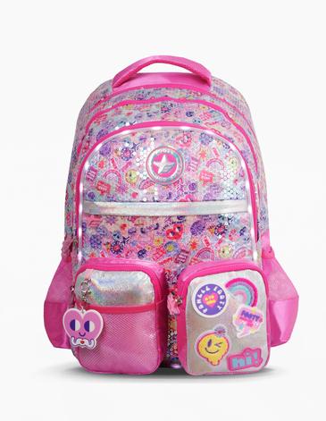 Venta por Mayor y Catalogo Mochila espalda 18'' Pulgadas con luz led FOOTY