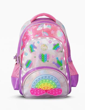Mochila Espalda 18'' Pulgadas con luz led - FOOTY