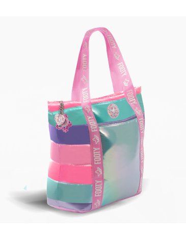 Venta por Mayor y Catalogo Bolso rayado metalizado FOOTY