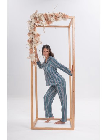 Pijama Camisero Rayado SICILIA T1/5 - DOLCISIMA