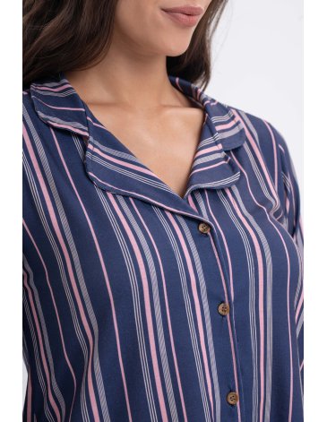 Pijama Camisero Rayado SICILIA T1/5 - DOLCISIMA