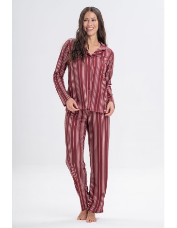 Pijama Camisero Rayado SICILIA T1/5 - DOLCISIMA