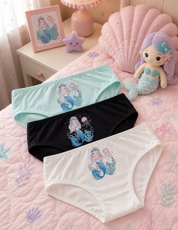 PACK X 3 BOMBACHAS DE NENA ALGODON Y  LYCRA T4/14 MAREY