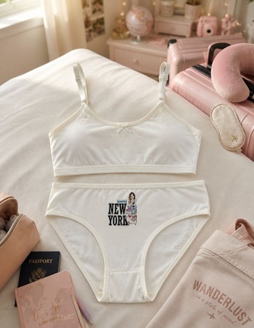CONJUNTO NENA ESTAMPADO ALGODON Y LYCRA T8/14 MAREY