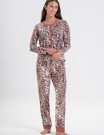 Pijama Abotonado Animal Print PIERA T1/5 DOLCISIMA
