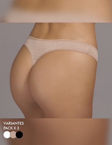 Colaless jacquard Pack x3 MARCELA KOURY