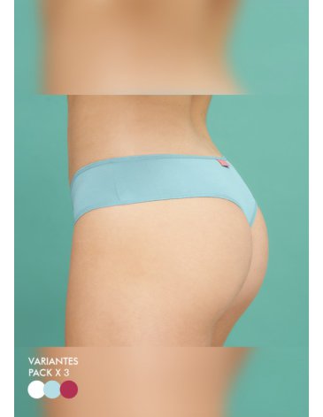 Pack x 3 culoteless Microfibra - MARCELA KOURY