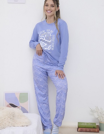 Pijama manga larga Serena TS/XL - MARCELA KOURY
