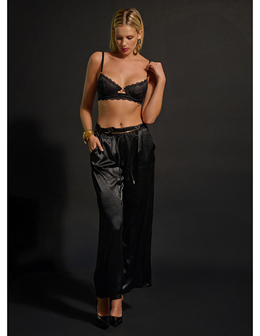 Conjunto de puntilla con aro sin taza y tangaless T85/100 MARCELA KOURY