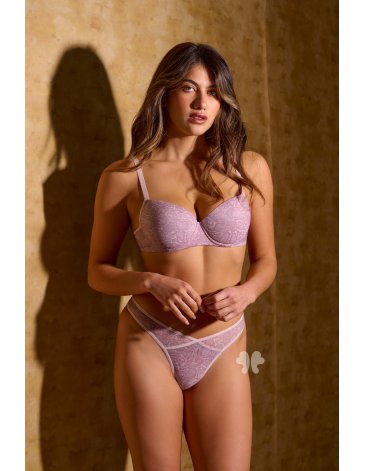 Conjunto en Tul Estampado con Taza y Cola less