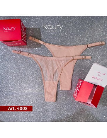 Colaless rosa regulable de tul y microfibra Pack x2 KAURY