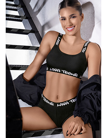 Conjunto deportivo alg y lycra c/elastico personalizado y culotte T1/4  LARA TEENS