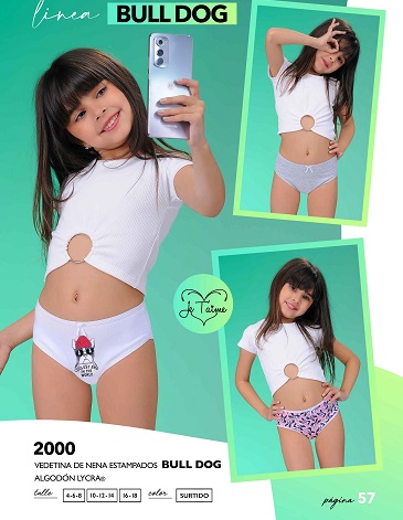 Vedetina alg y lycra BULL GOG T4/18 JE TAIME