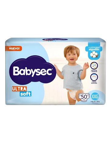 PAÑALES BABYSEC ULTRASOFT XXG X 50 BABYSEC