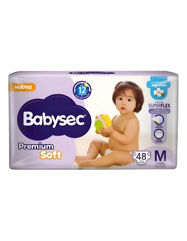 PAÑALES BABYSEC PREMIUM SOFT M X 48 BABYSEC