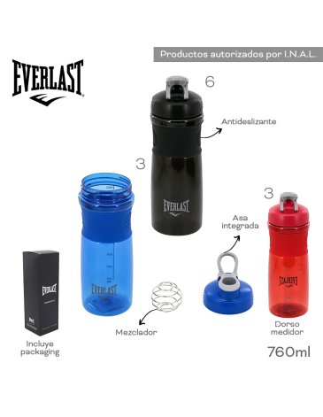 Botella Shaker 760 ML EVERLAST