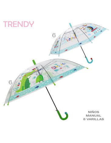 Venta por Mayor y Catalogo Paraguas trendy infantil TRENDY