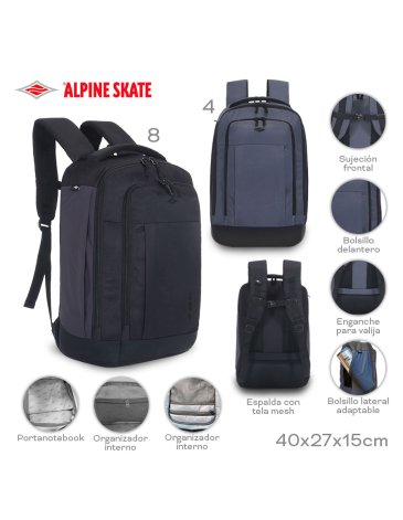 Mochila 18'' Porta Notebook ALPINE SKATE