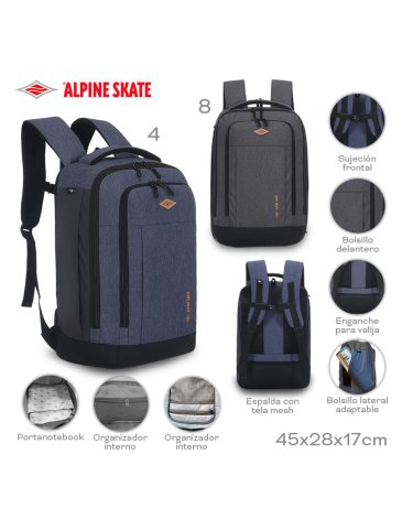 Mochila 18'' Porta Notebook ALPINE SKATE