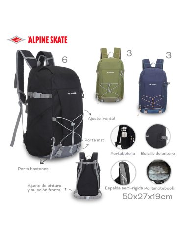 Venta por Mayor y Catalogo Mochila 18'' ALPINE SKATE