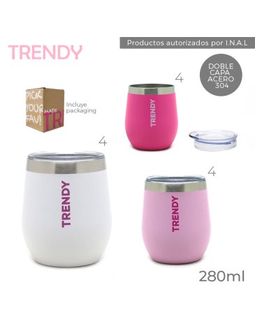 Mate con tapa 280ml TRENDY