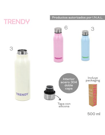 Botella Termica 500 ML TRENDY