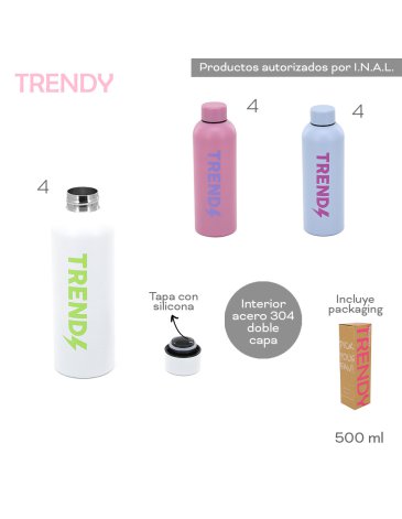 Botella Termica 500 ML TRENDY