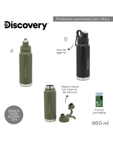 Botella Termica 960 ML DISCOVERY